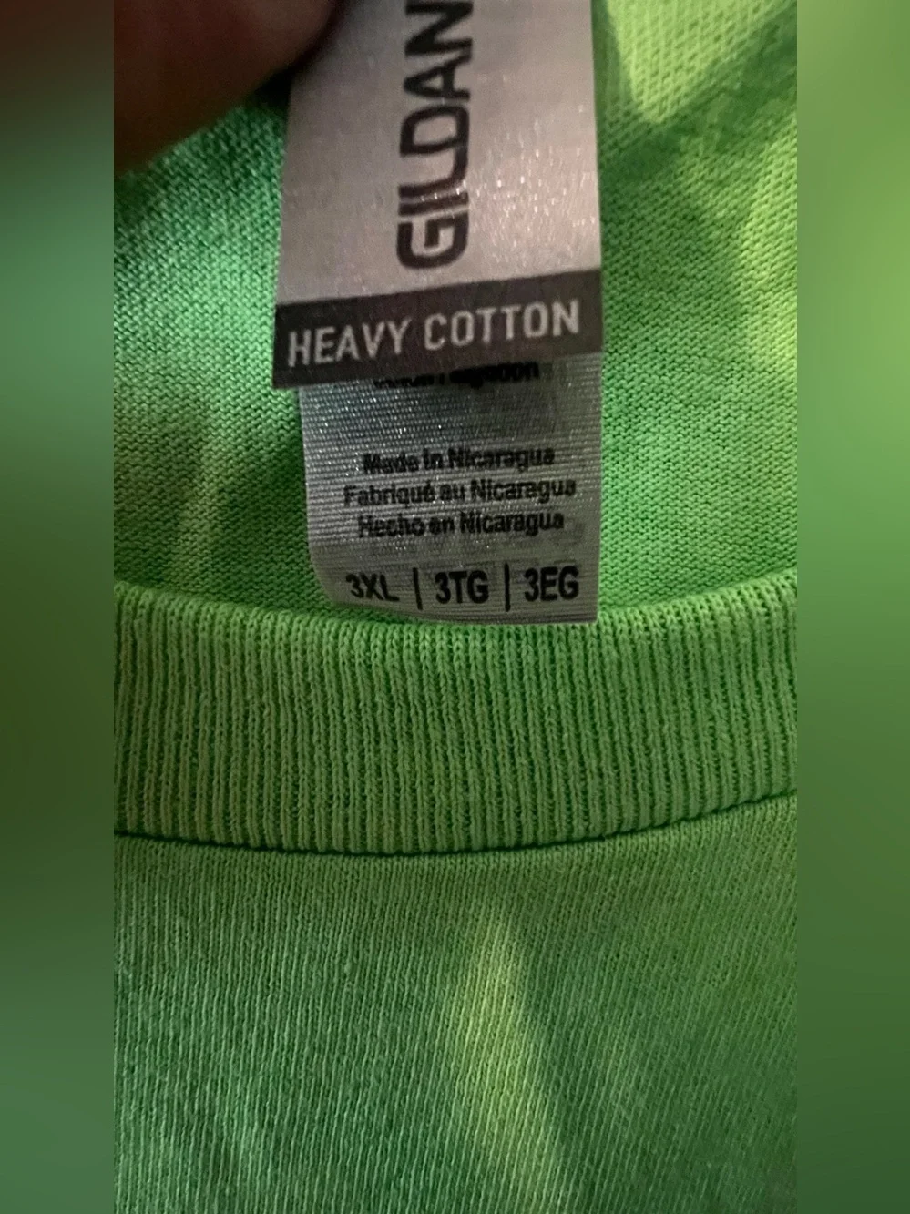 Gildan Neon Green Short Sleeve Tee with Holiday Cocoa Graphic